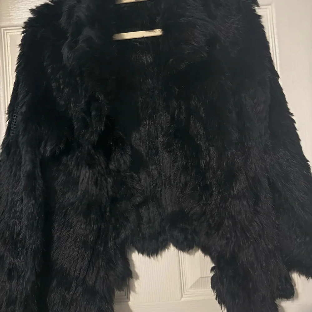 Scoop NYC Midnight Black Teddy Jacket - Picture 2 of 4